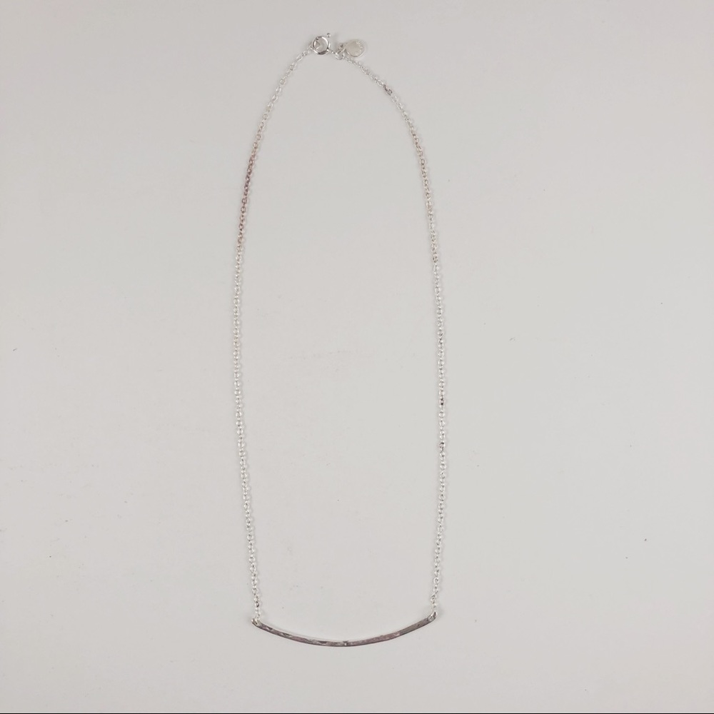 Gorjana Hammered bar necklace